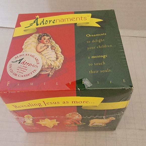 Adorenaments Baby Jesus Symbols Nick &Holly Found Grandpa Attic Ornaments Family - Picture 1 of 15